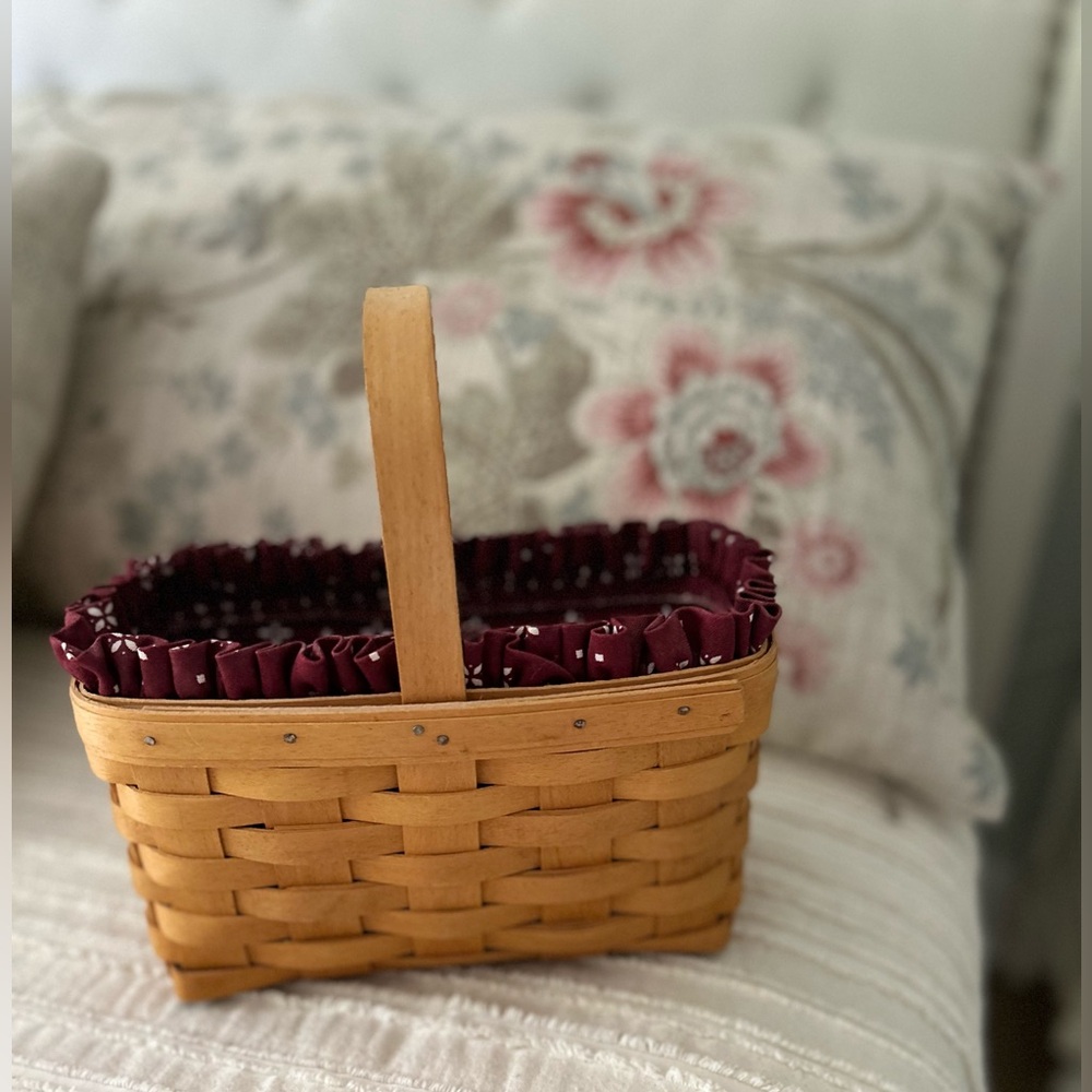 Longaberger Honey Brown Handwoven Basket